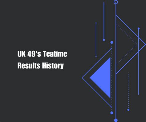 teatime results 2019